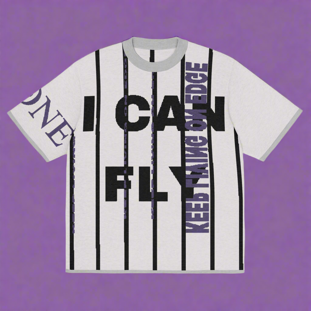“I CAN FLY” Klone Knitted classic tee