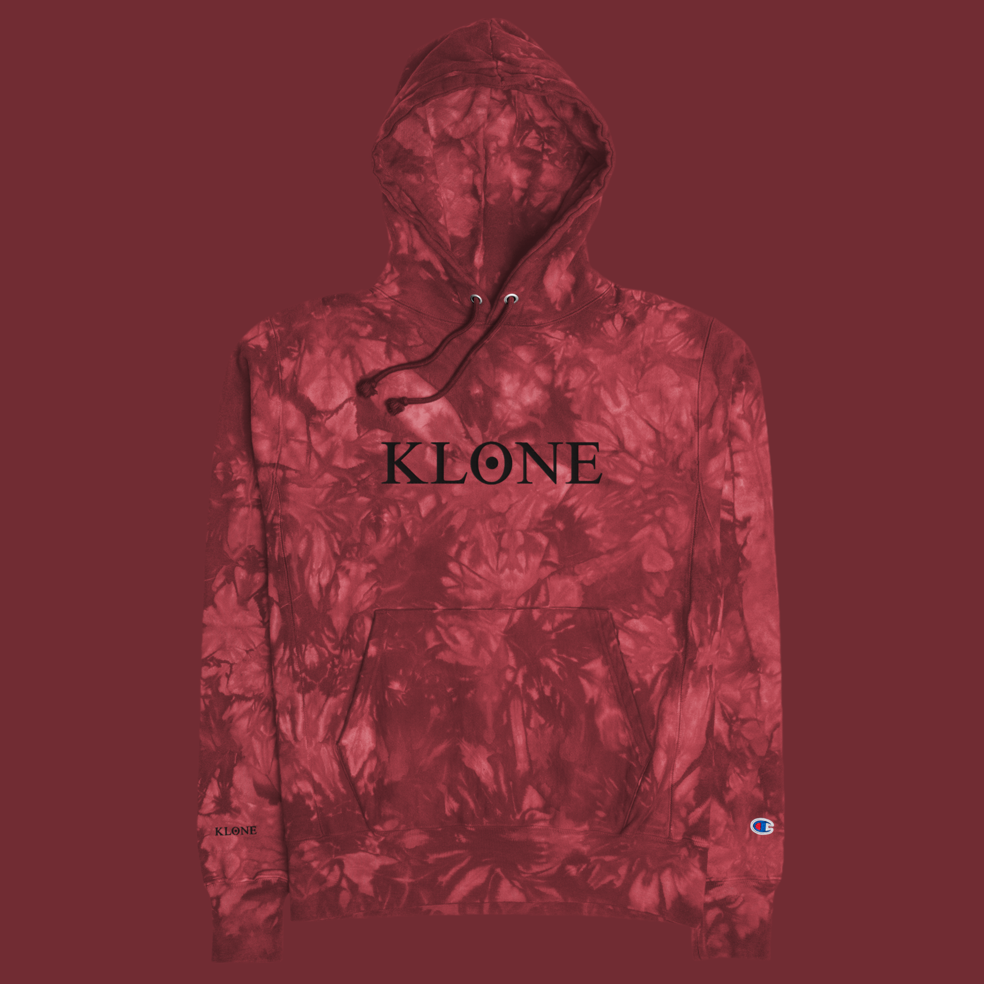 KLONE X Champion tie-dye hoodie